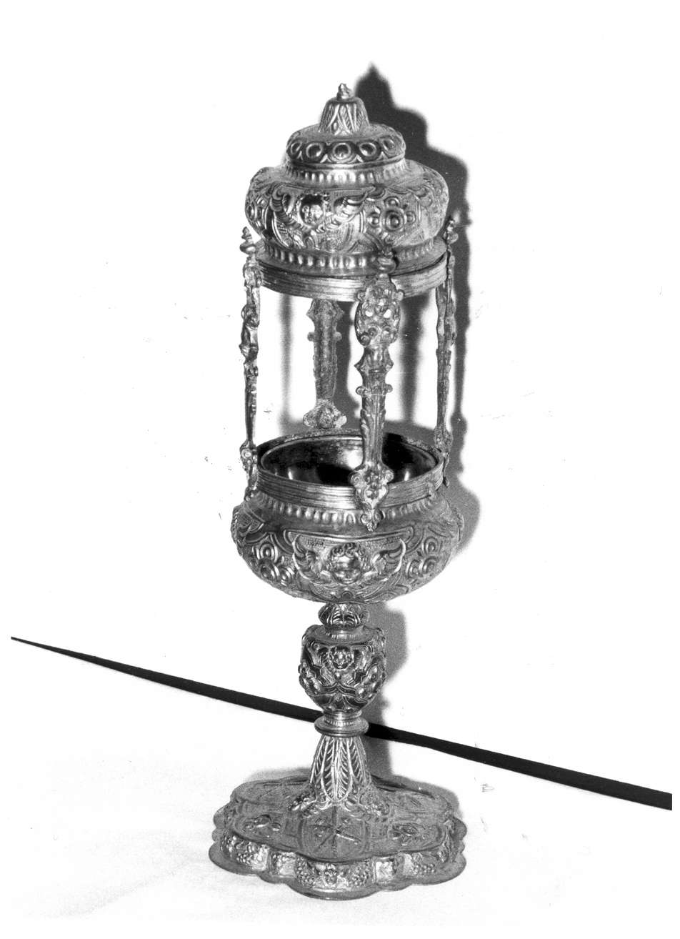 ostensorio - a coppa - manifattura emiliana (fine/inizio secc. XVI/ XVII)