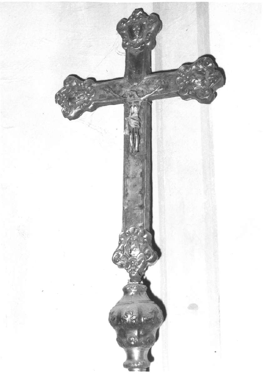 croce processionale - manifattura emiliana (primo quarto sec. XVIII)