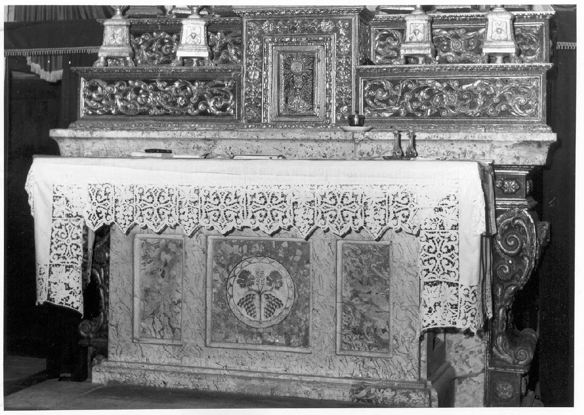 altare maggiore - manifattura reggiana (seconda metà sec. XVII)