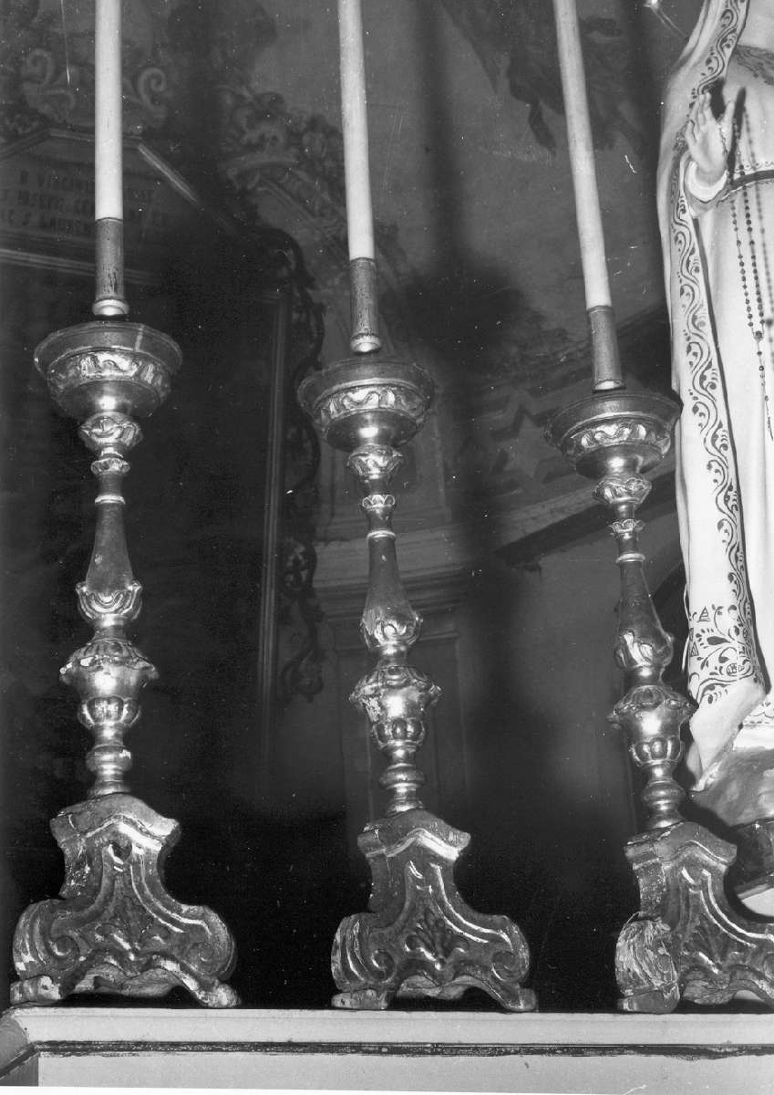 candeliere, serie - manifattura emiliana (seconda metà sec. XVIII)