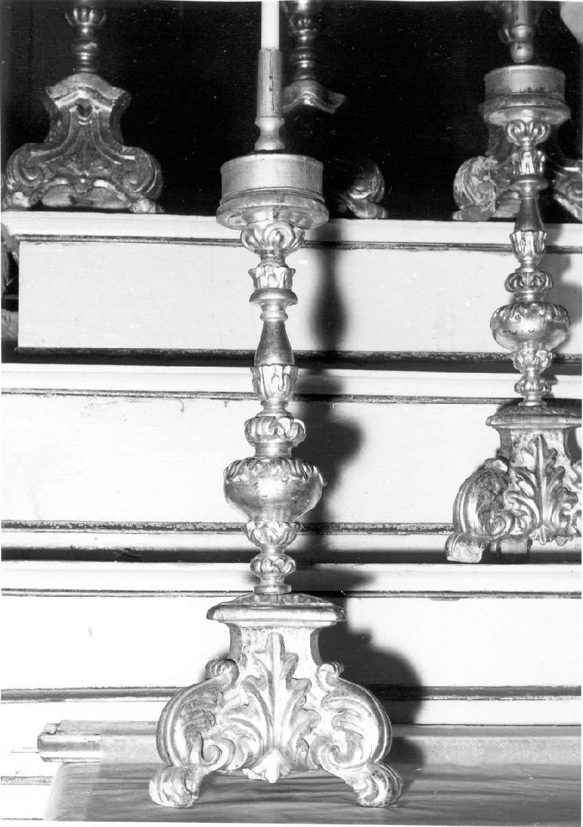 candeliere, serie - manifattura emiliana (inizio sec. XVIII)