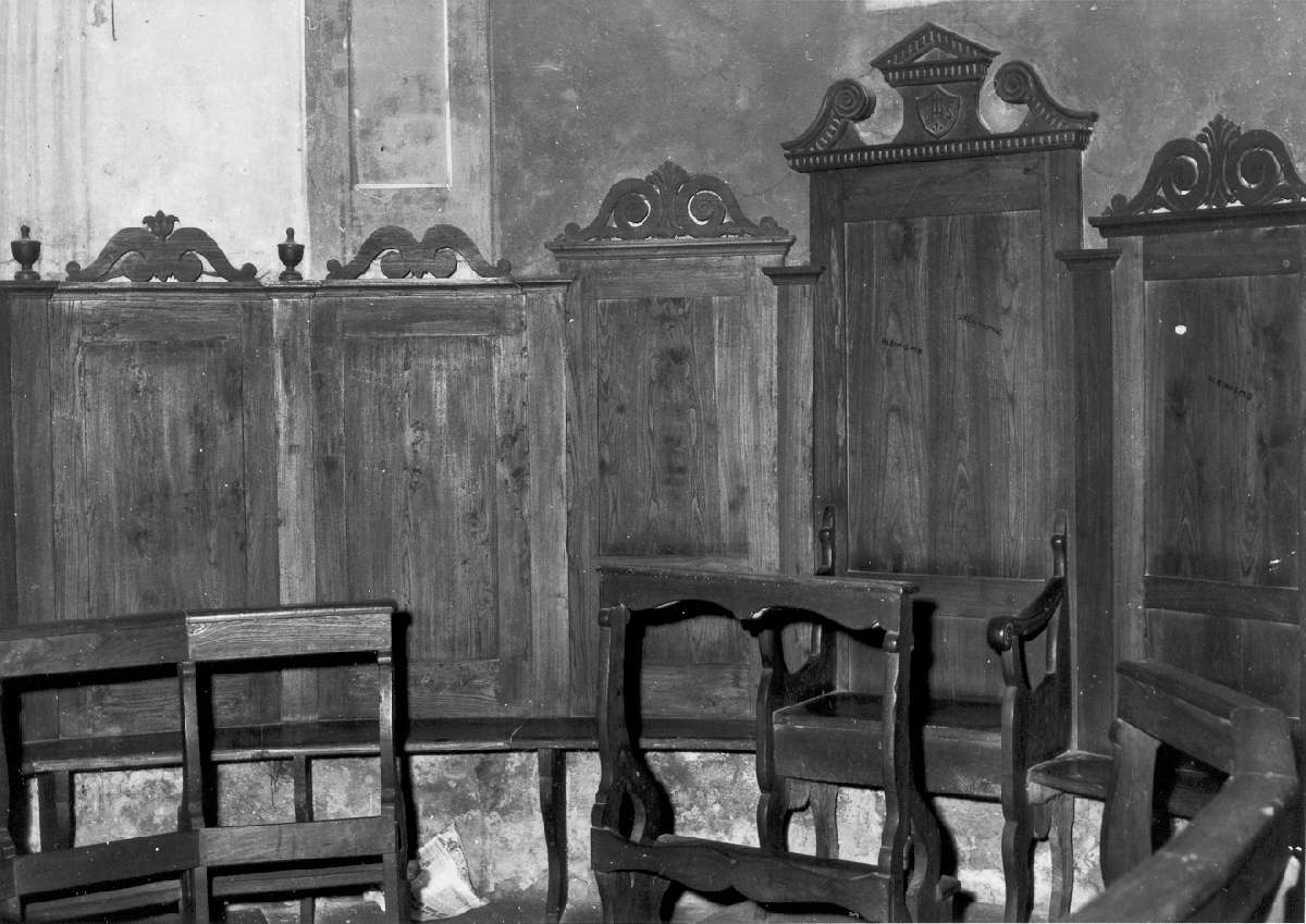stalli del coro - manifattura modenese (seconda metà sec. XIX)