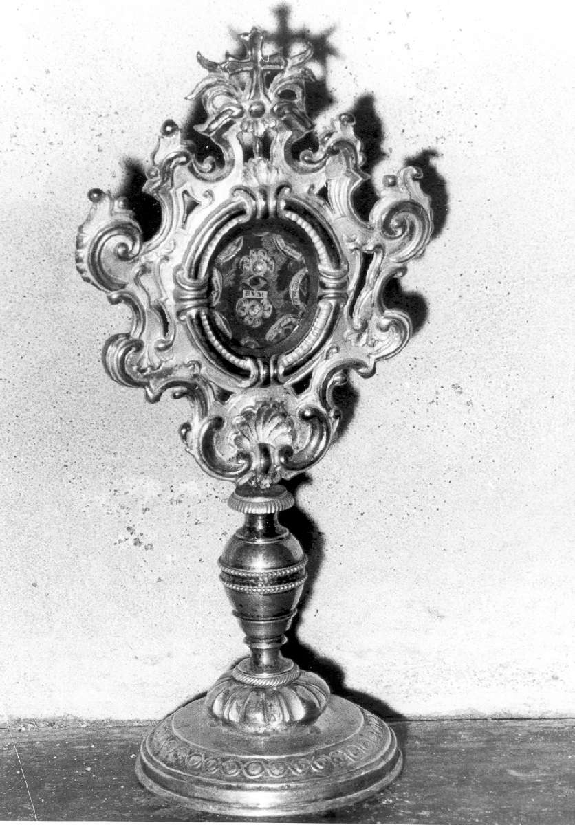 reliquiario - a ostensorio - manifattura emiliana (metà sec. XIX)