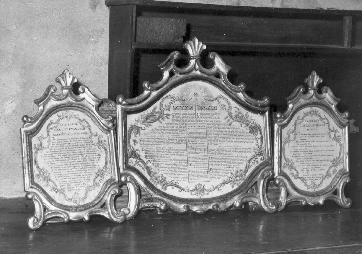 cartagloria, serie - manifattura emiliana (seconda metà sec. XVIII)