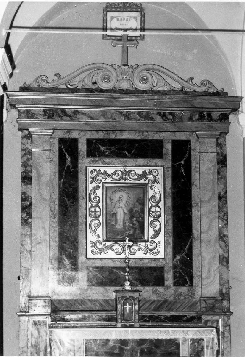 ancona, elemento d'insieme - manifattura emiliana (prima metà sec. XIX)