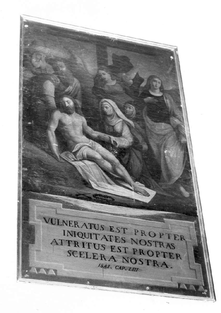 deposizione di Cristo dalla croce (dipinto) di Bianchini Ciarlini Ippolito (sec. XIX)