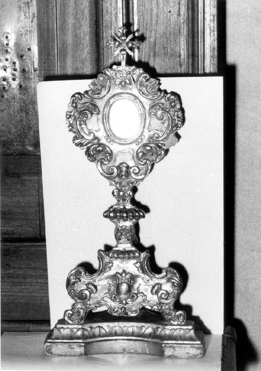 reliquiario - a ostensorio - manifattura emiliana (prima metà sec. XVIII)