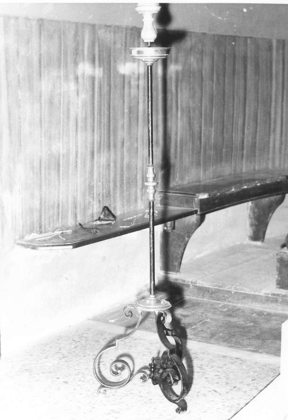 candelabro funebre, serie - manifattura emiliana (fine/inizio secc. XVIII/ XIX)