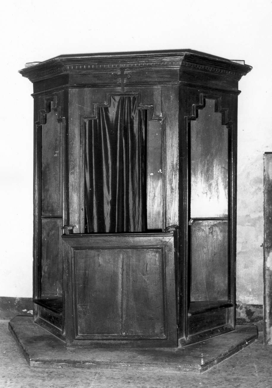 confessionale - manifattura reggiana (fine/inizio secc. XVIII/ XIX)