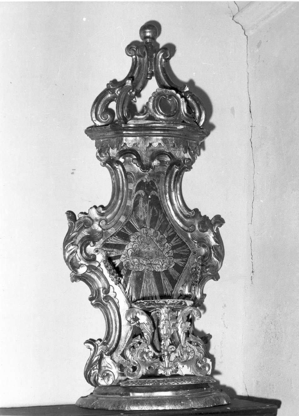 tronetto per esposizione eucaristica - manifattura reggiana (fine/inizio secc. XVIII/ XIX)