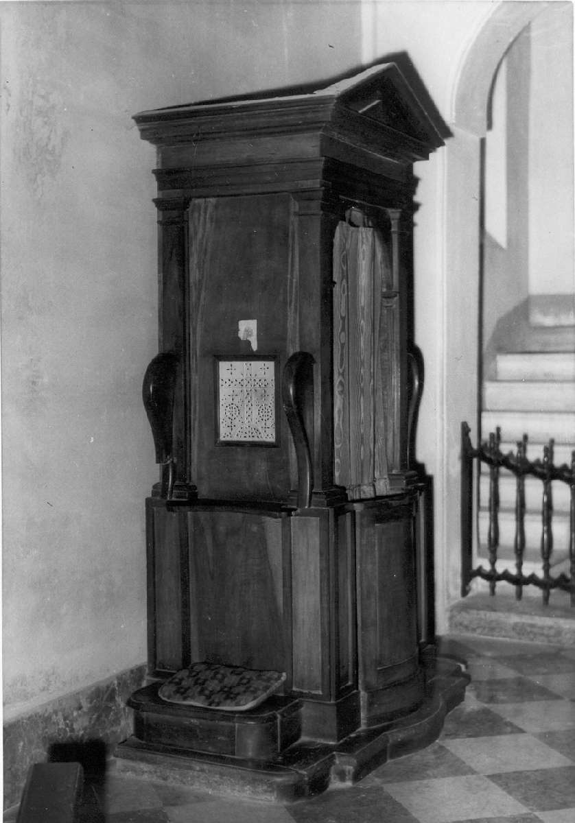 confessionale, serie - manifattura reggiana (prima metà sec. XIX)