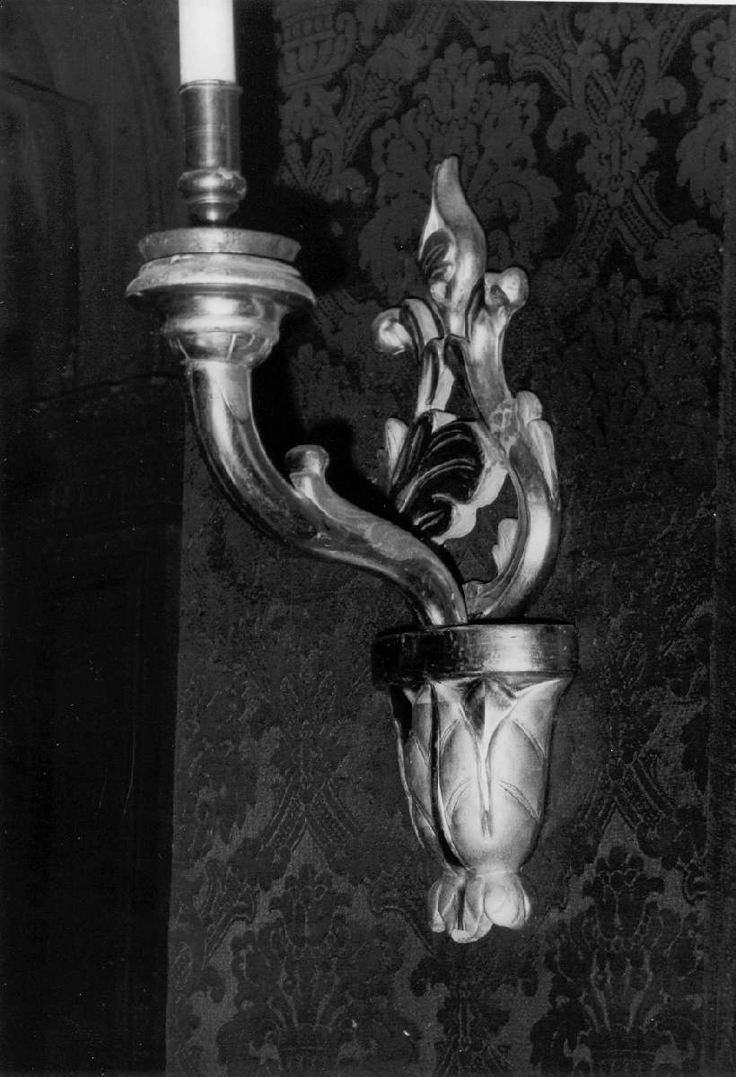 candeliere da parete, serie - manifattura reggiana (sec. XIX)