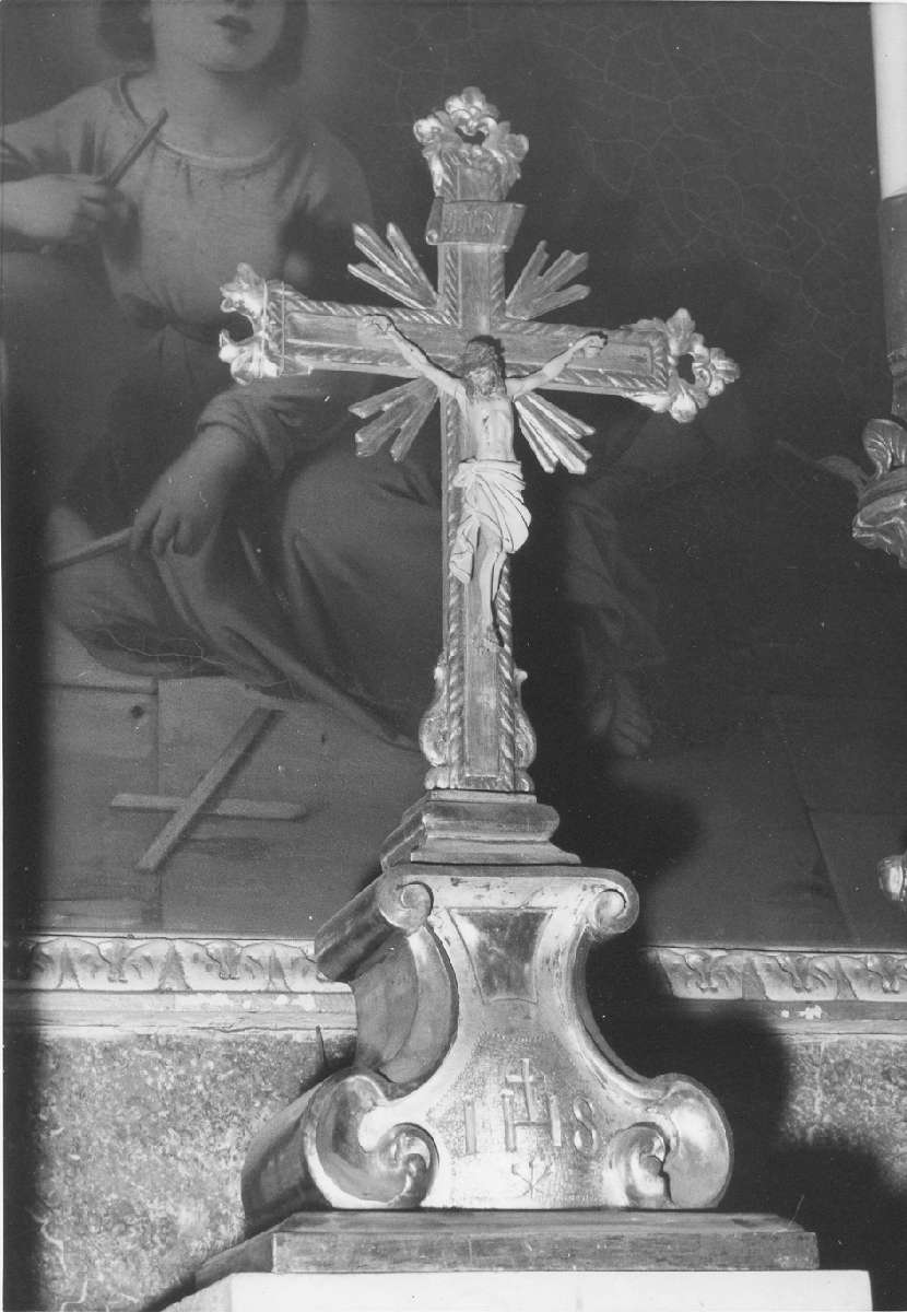 croce da tavolo - manifattura emiliana (seconda metà sec. XIX)