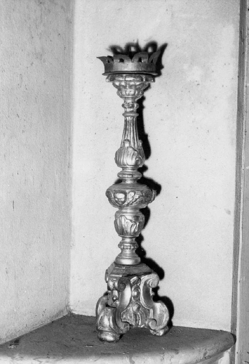 candeliere d'altare, serie - manifattura emiliana (ultimo quarto sec. XVIII)