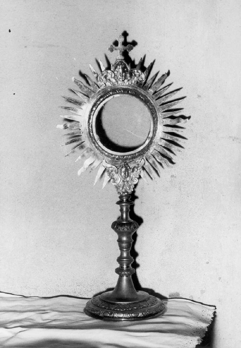 ostensorio - a raggiera - manifattura emiliana (sec. XVIII)