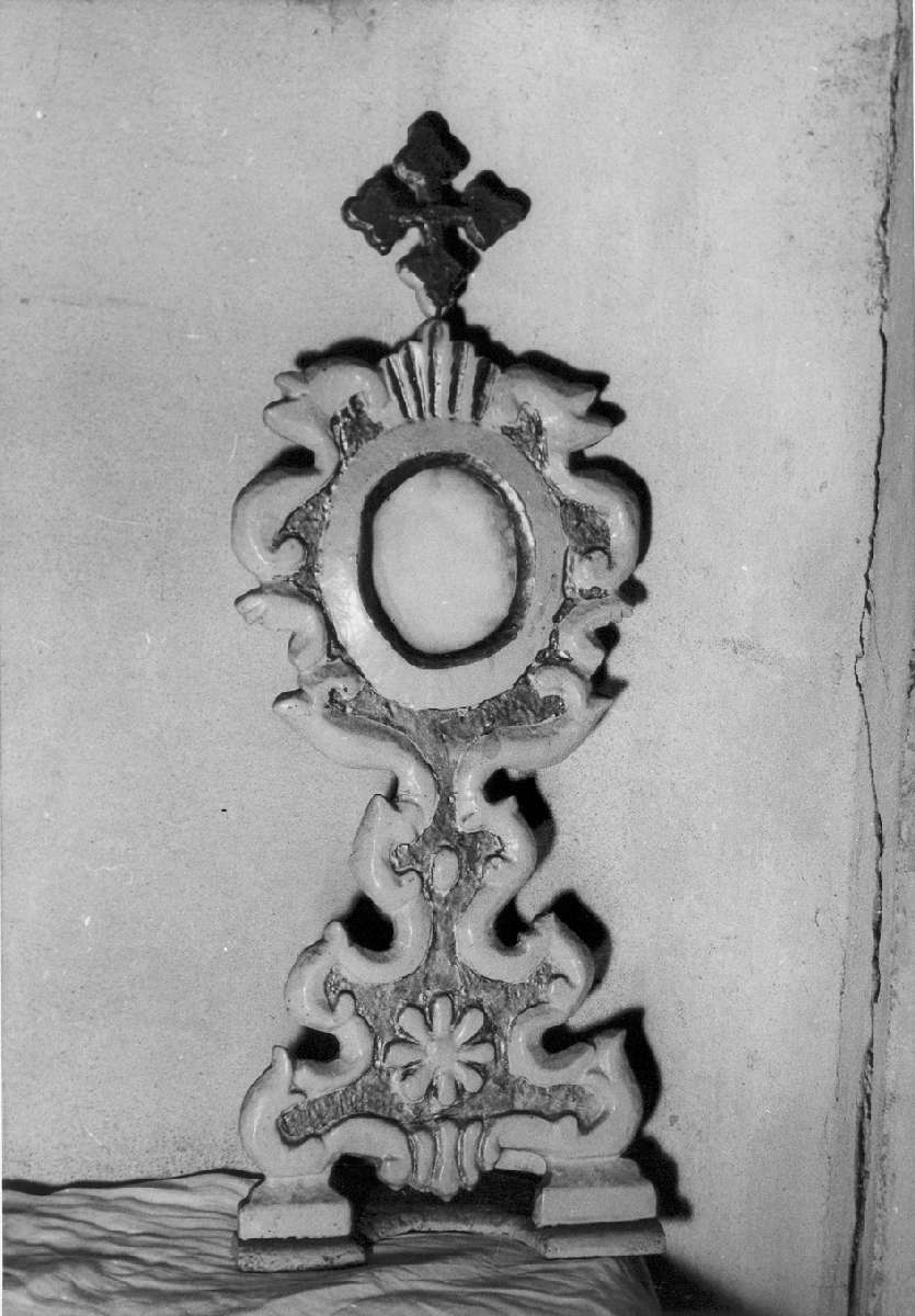 reliquiario - a ostensorio, serie - manifattura emiliana (sec. XIX)