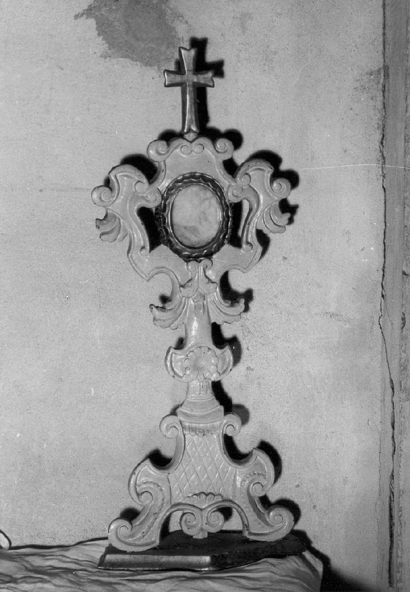 reliquiario - a ostensorio, serie - manifattura emiliana (sec. XIX)