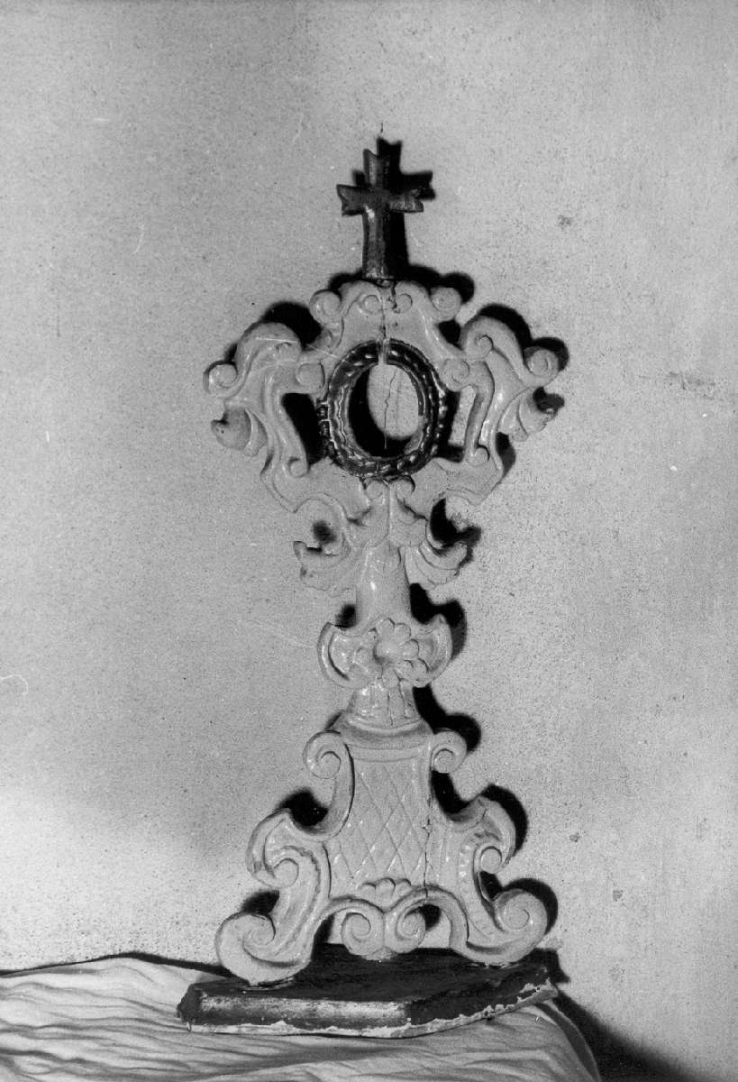 reliquiario - a ostensorio, serie - manifattura emiliana (sec. XIX)