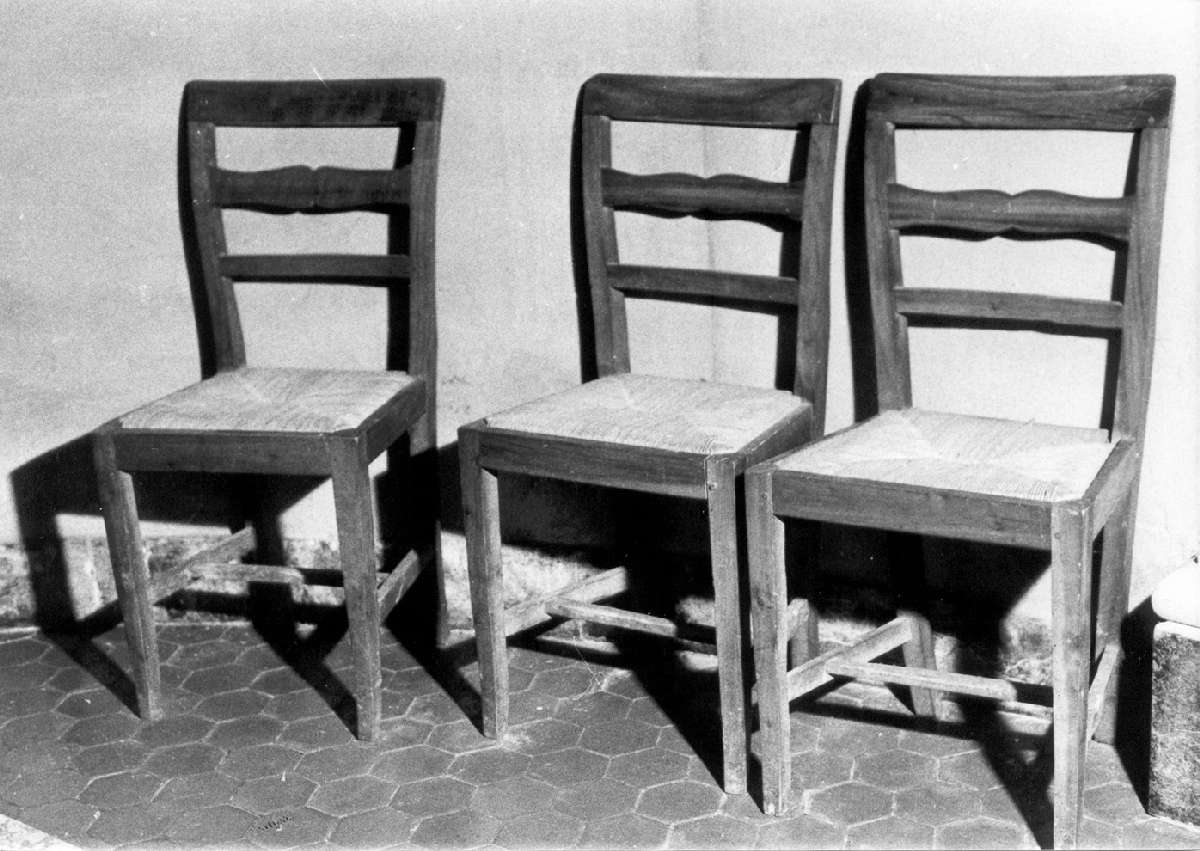 sedia, serie - manifattura reggiana (seconda metà sec. XIX)