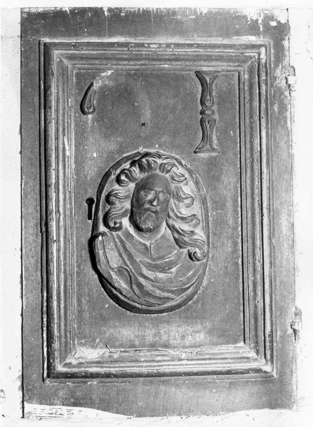 Cristo (sportello di tabernacolo) di Ceccati Domenico Francesco (attribuito) (ultimo quarto sec. XVII)