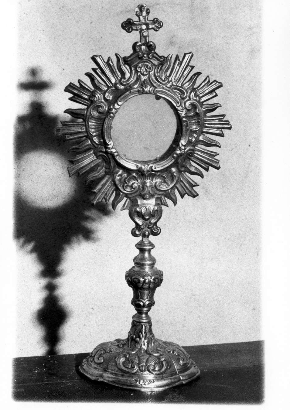 ostensorio - a raggiera - bottega reggiana (metà sec. XVIII)