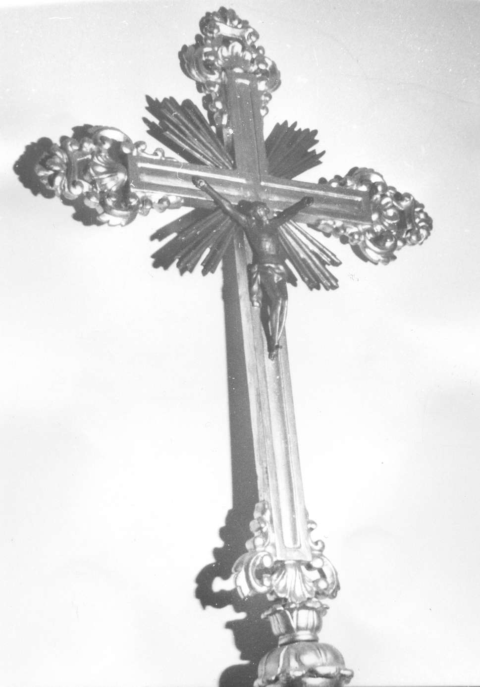 croce processionale - manifattura emiliana (fine/inizio secc. XVIII/ XIX)