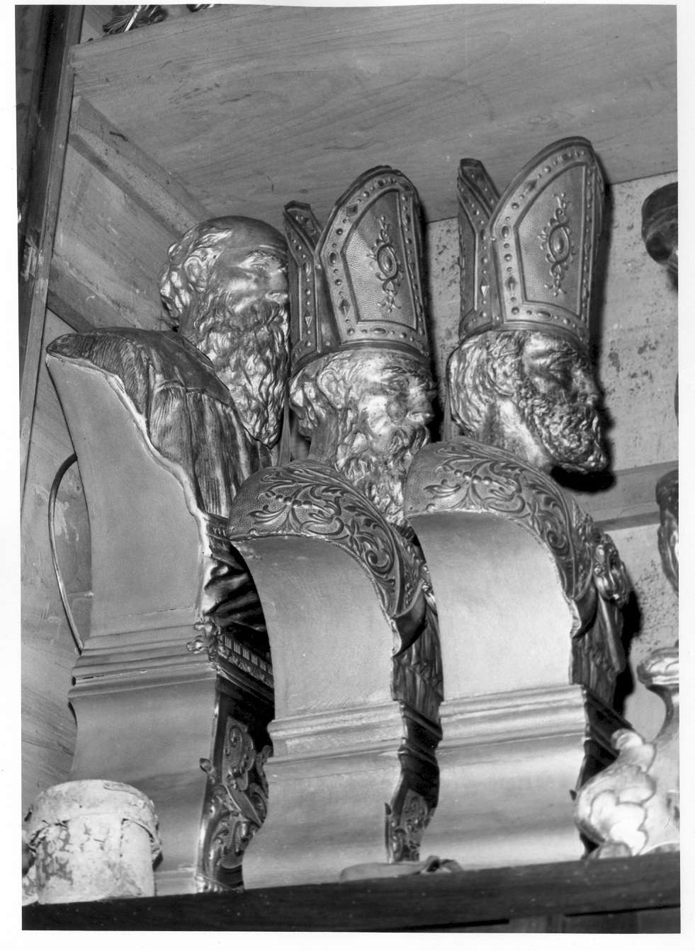 reliquiario - a busto, insieme - manifattura emiliana (prima metà sec. XIX)