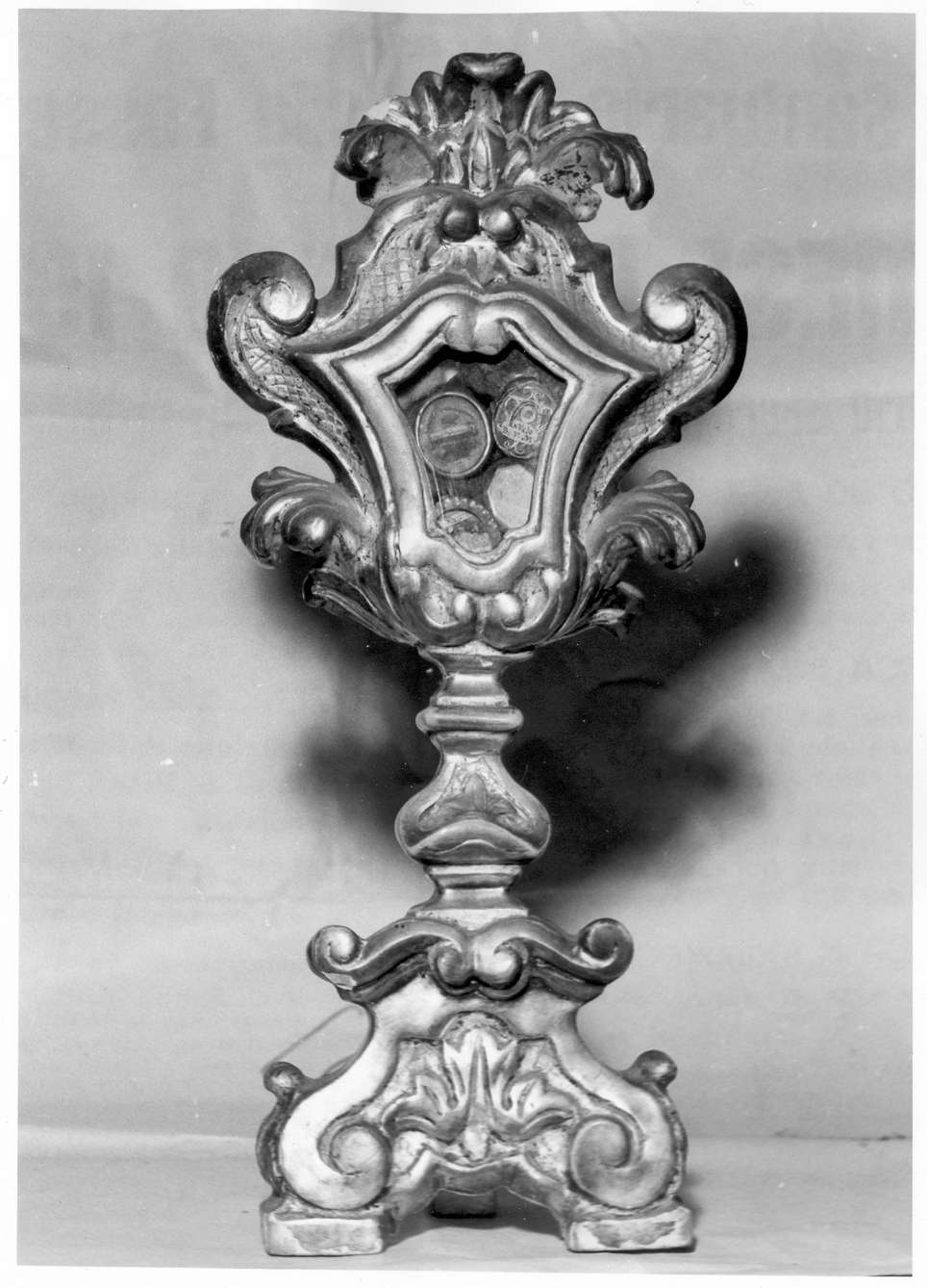 reliquiario - a ostensorio, serie - manifattura emiliana (seconda metà sec. XVIII)