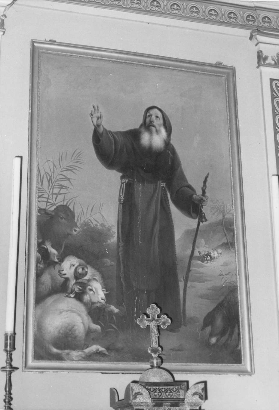 Sant'Antonio Abate (dipinto) di Asioli Luigi (metà sec. XIX)