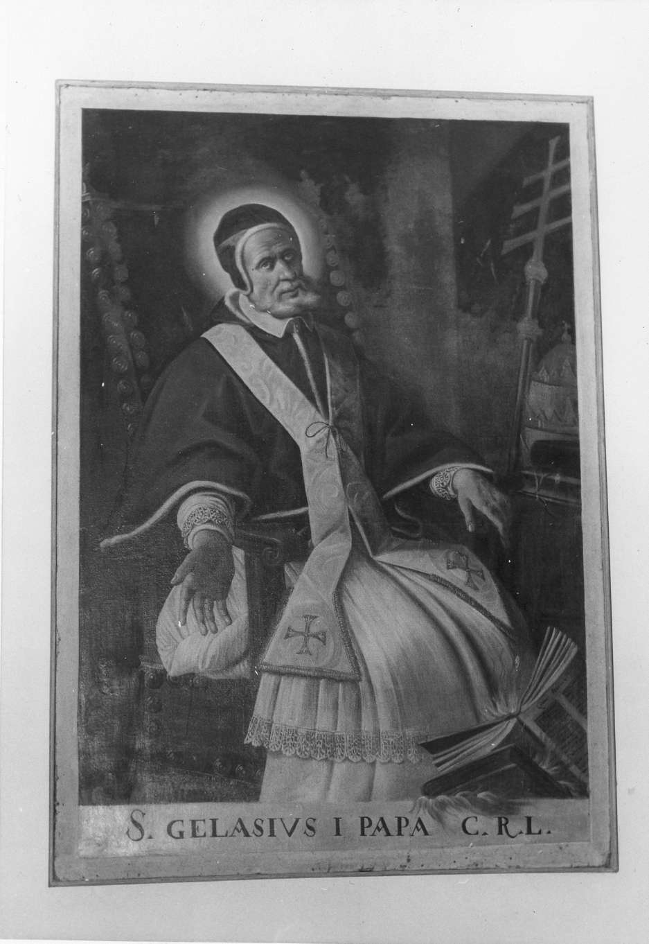 San Gelasio Papa (dipinto, elemento d'insieme) - ambito emiliano (inizio sec. XVIII)