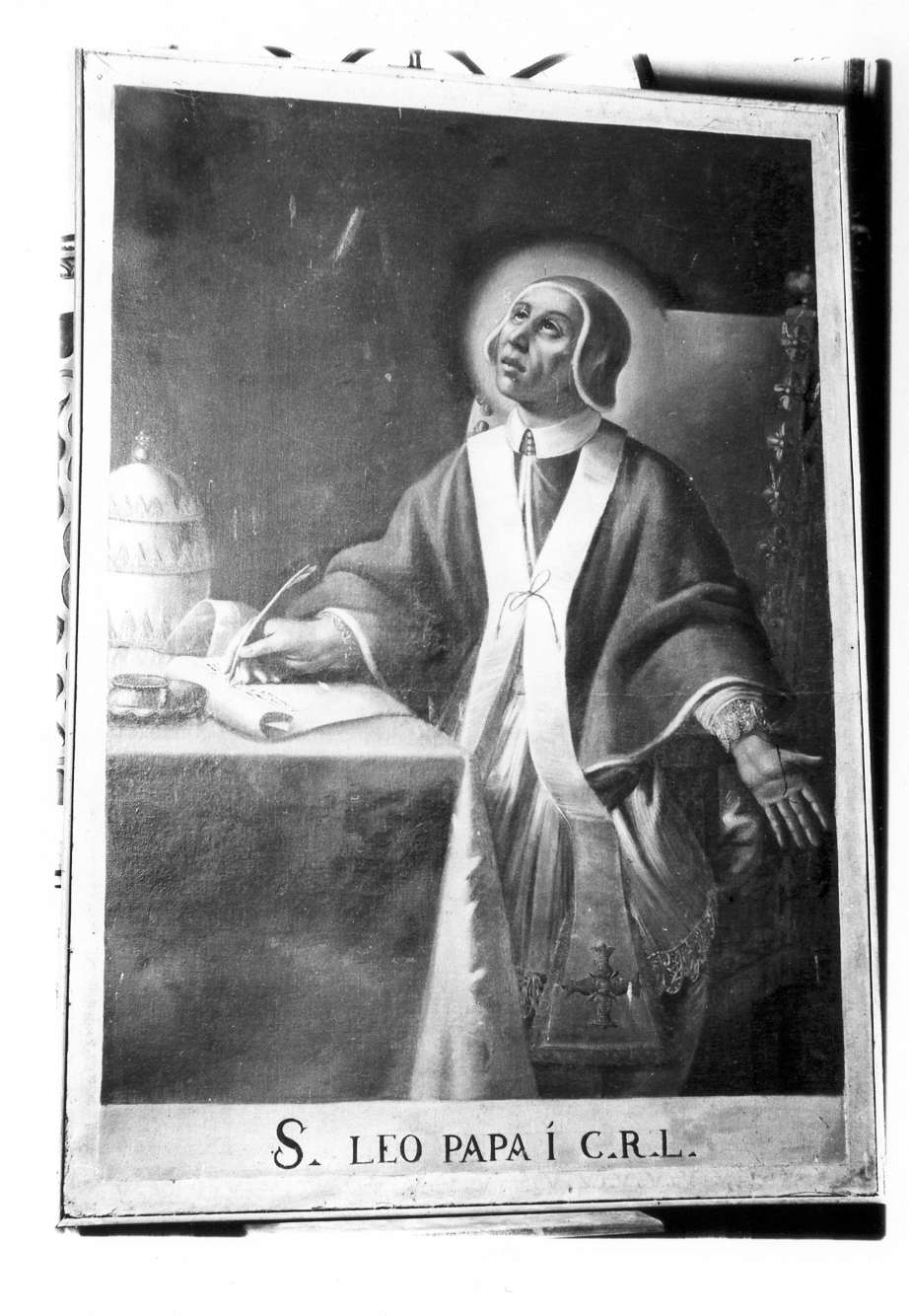 San Leo Papa (dipinto, elemento d'insieme) - ambito emiliano (inizio sec. XVIII)