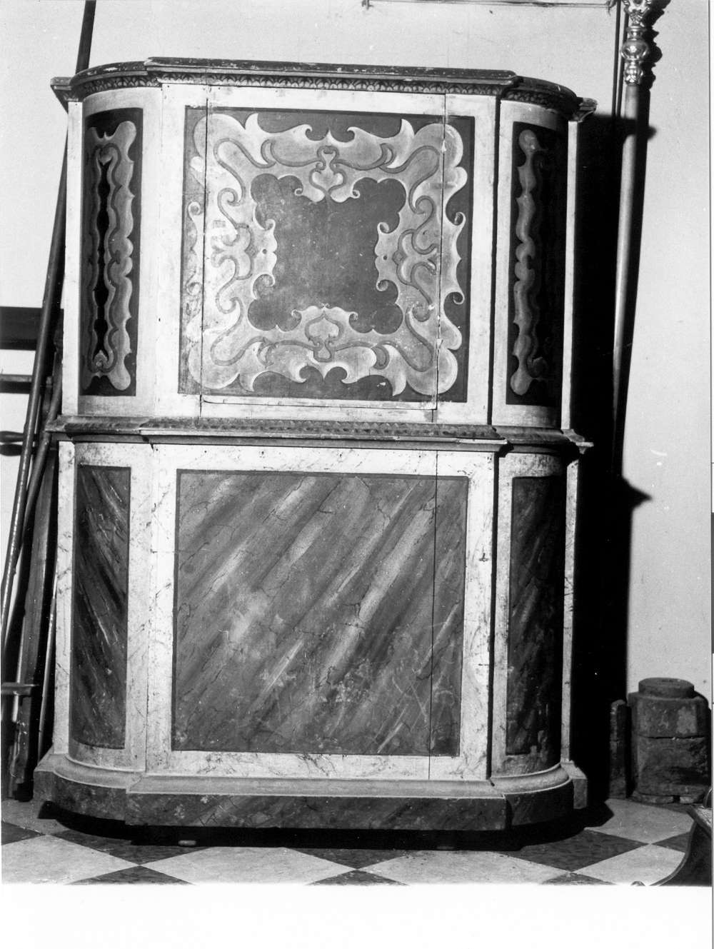 pulpito - manifattura reggiana (seconda metà sec. XVIII)