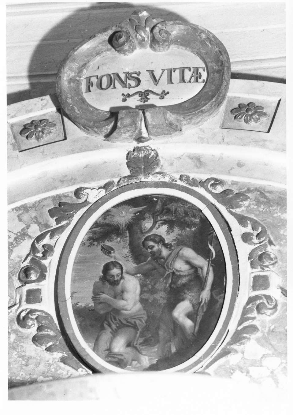battesimo di Cristo (dipinto) di Asioli Luigi (sec. XIX)