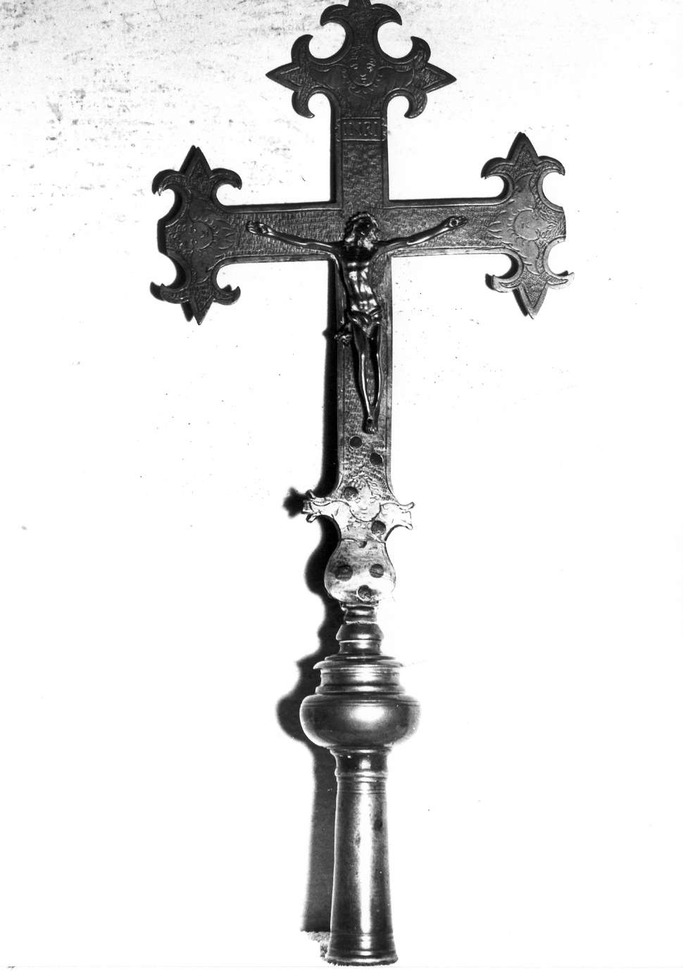 croce processionale - manifattura emiliana (inizio sec. XVIII)