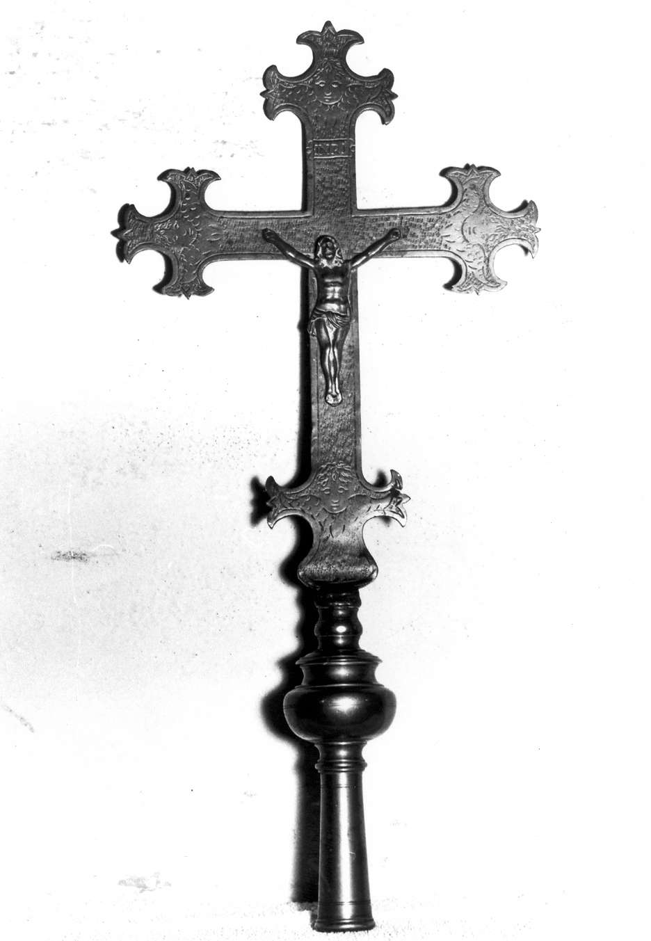 croce processionale - manifattura emiliana (inizio sec. XVIII)