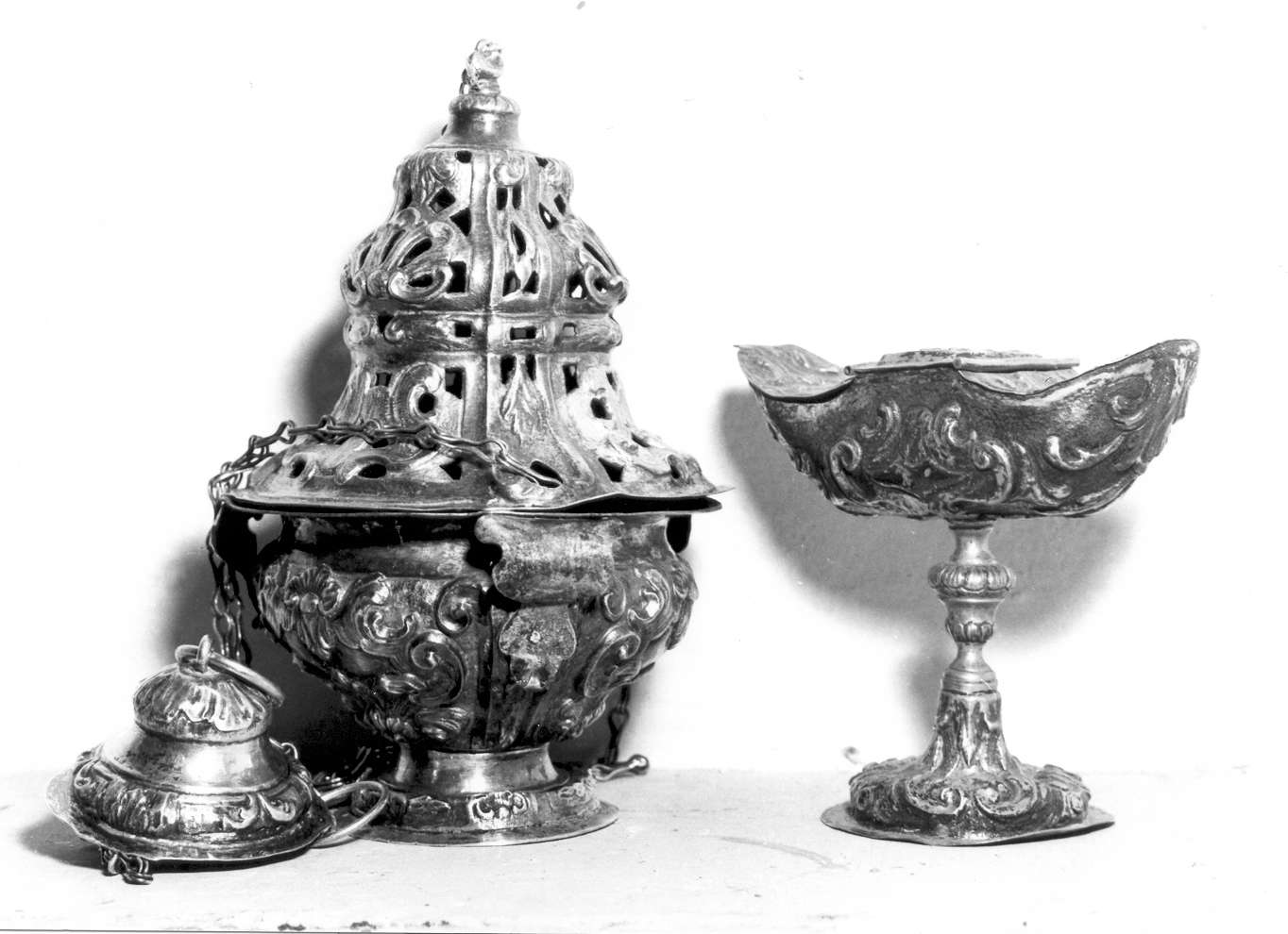 navicella portaincenso - manifattura reggiana (sec. XVIII)