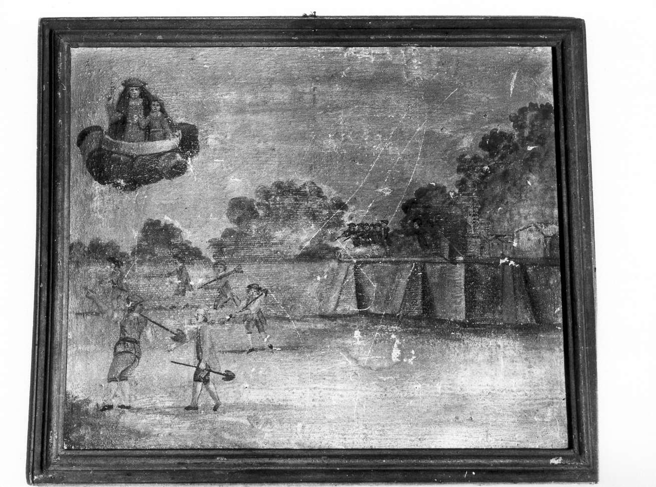 scena di grazia ricevuta (ex voto) - ambito reggiano (seconda metà sec. XVIII)