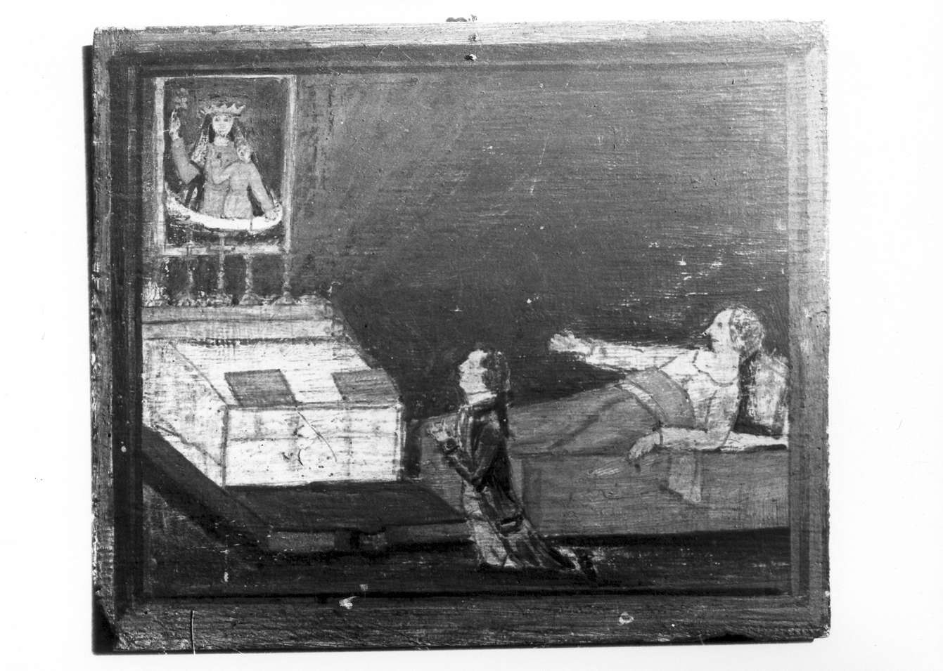 scena di grazia ricevuta (ex voto) - ambito reggiano (seconda metà sec. XVIII)