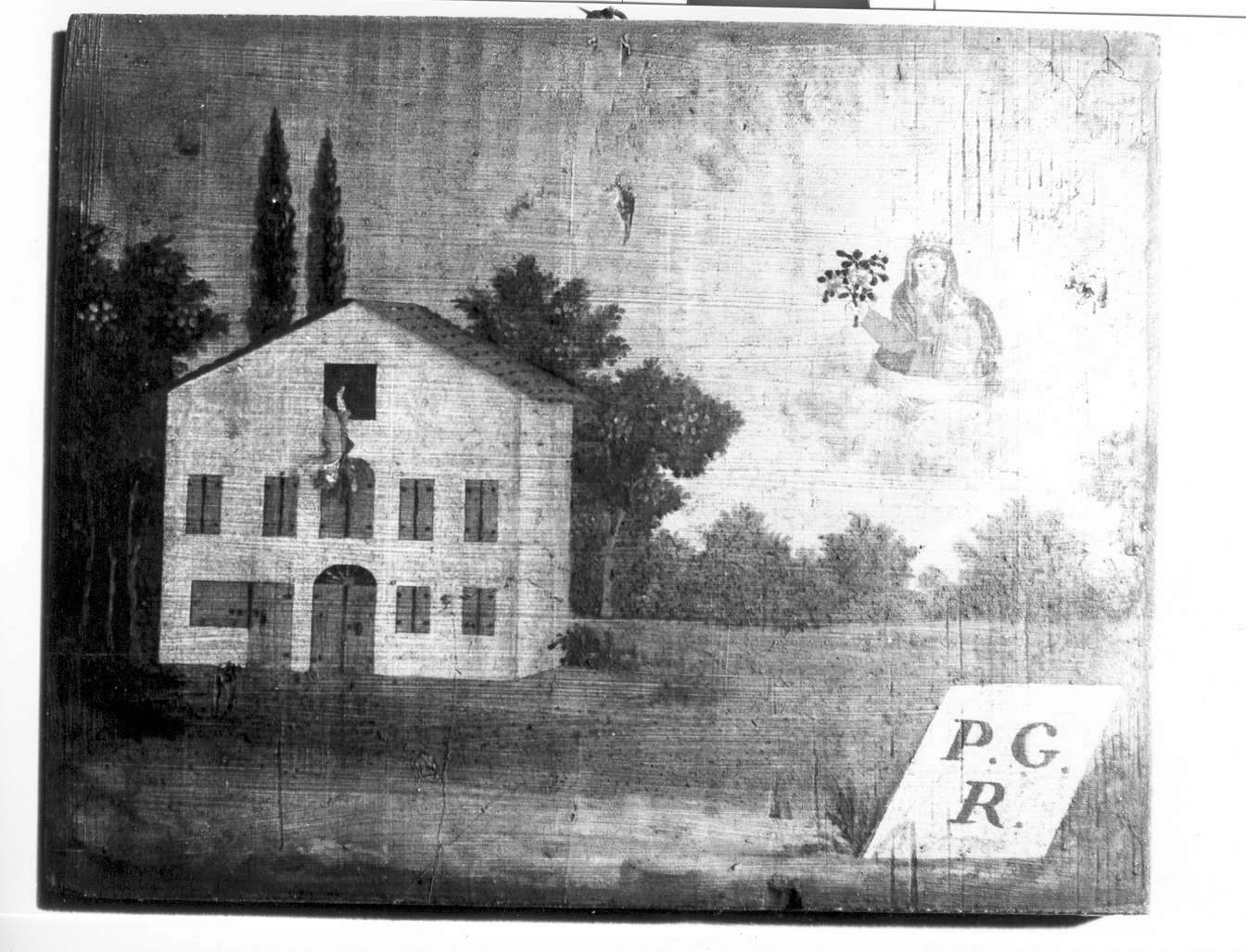 scena di grazia ricevuta (ex voto) - ambito reggiano (prima metà sec. XIX)