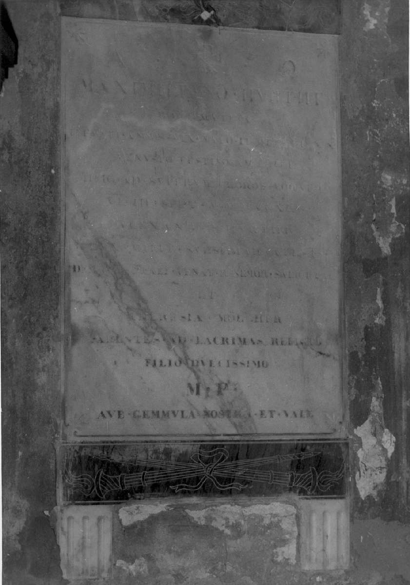 lapide tombale - manifattura modenese (sec. XIX)