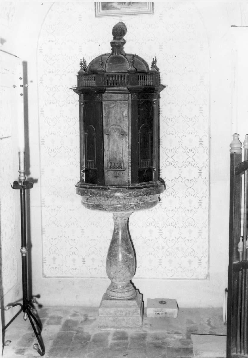 fonte battesimale - manifattura veronese (inizio sec. XVIII)