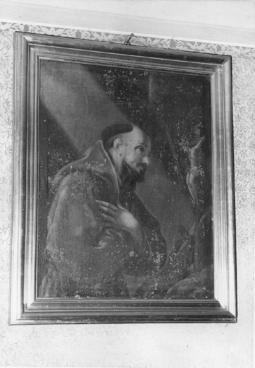 San Francesco d'Assisi in preghiera (dipinto) - ambito emiliano (ultimo quarto sec. XVII)