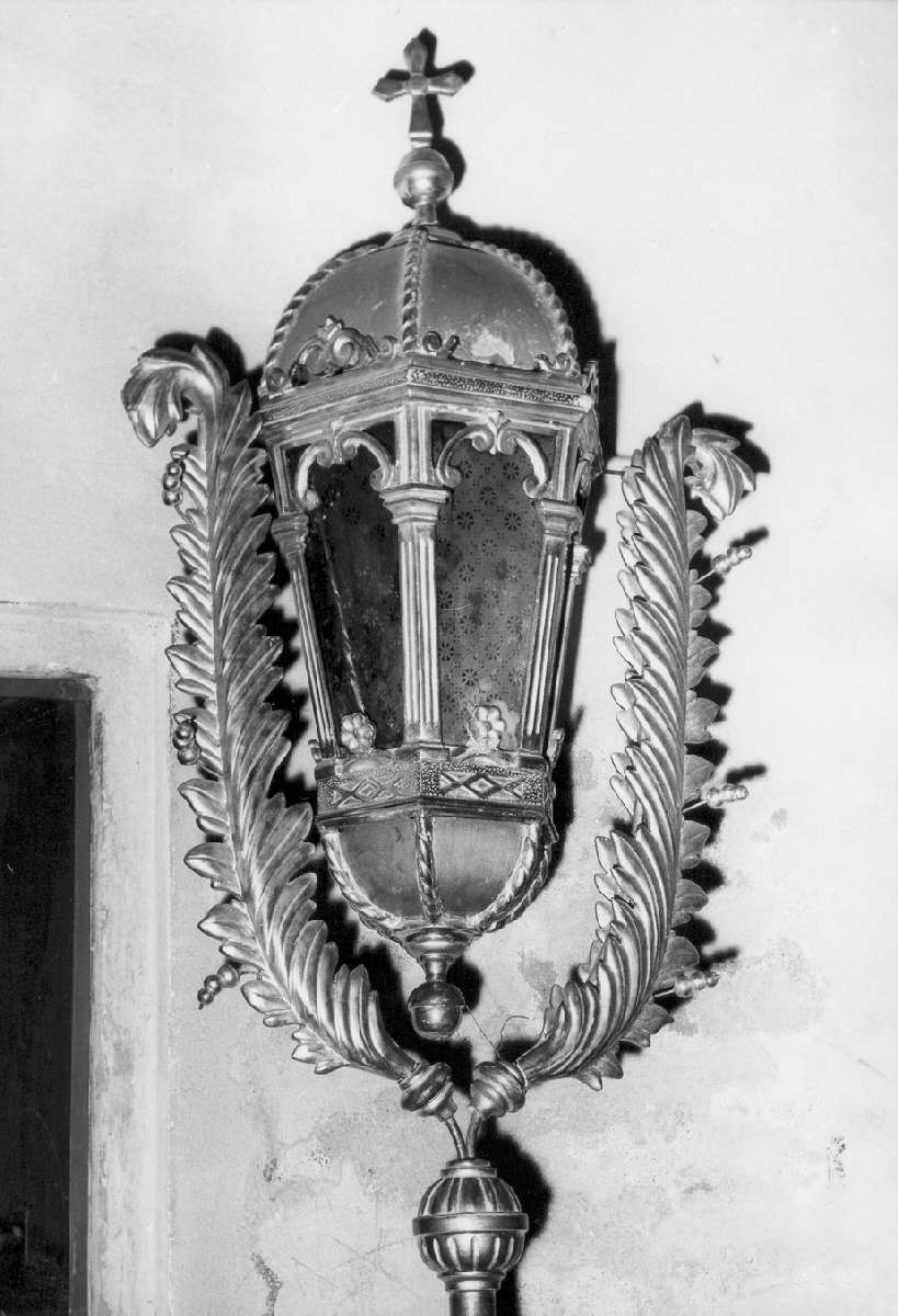 lanterna processionale, serie di Ghidoni Fortunato (fine/inizio secc. XIX/ XX)