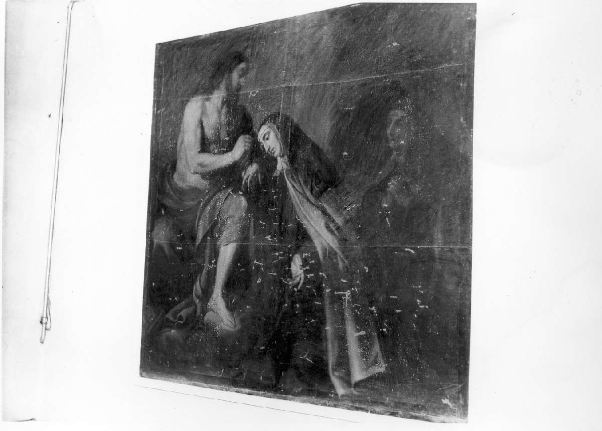 Santa Teresa d'Avila in adorazione di Cristo (dipinto) - ambito emiliano (terzo quarto sec. XVII)