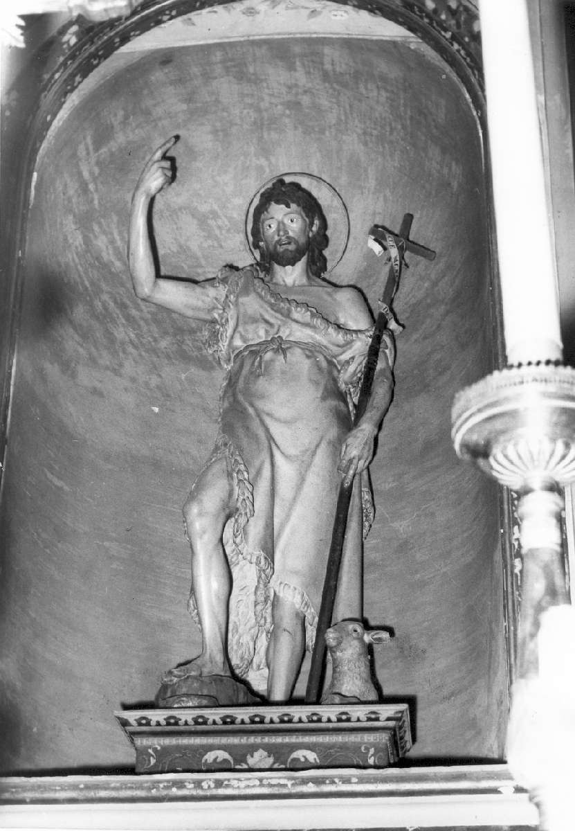 San Giovanni Battista (statua) di Collina Giovanni detto Ballanti Graziani (bottega) (metà sec. XIX)