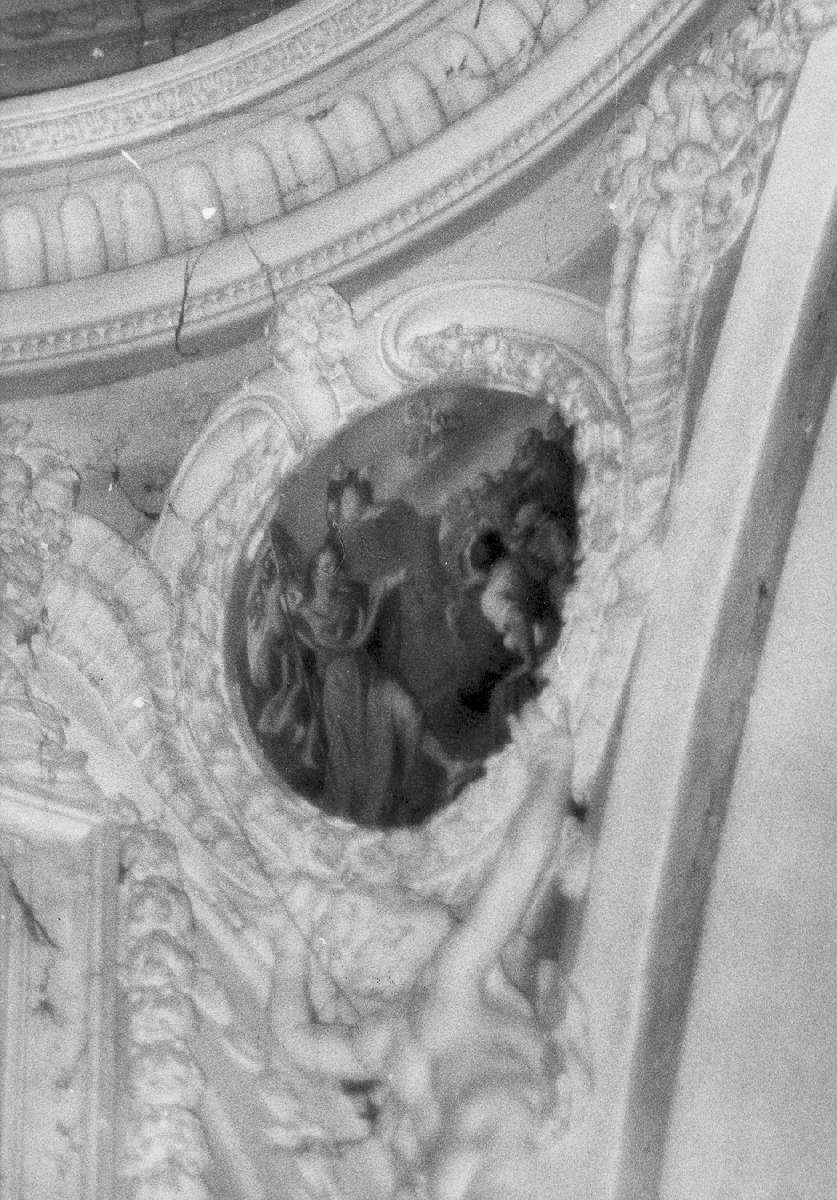 apparizione della Madonna a Sant'Antonio (dipinto, elemento d'insieme) di Manzini Luigi (attribuito) (sec. XIX)