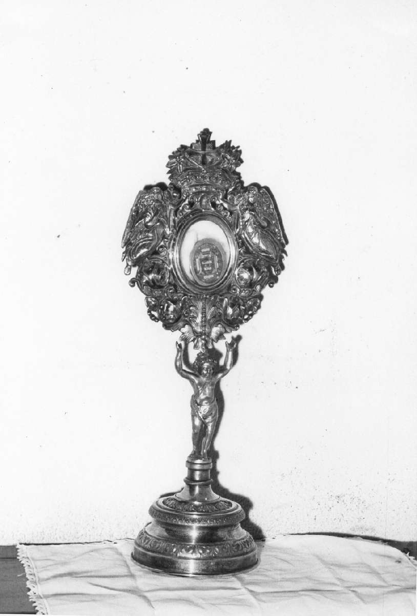 reliquiario - a ostensorio - manifattura emiliana (metà sec. XIX)