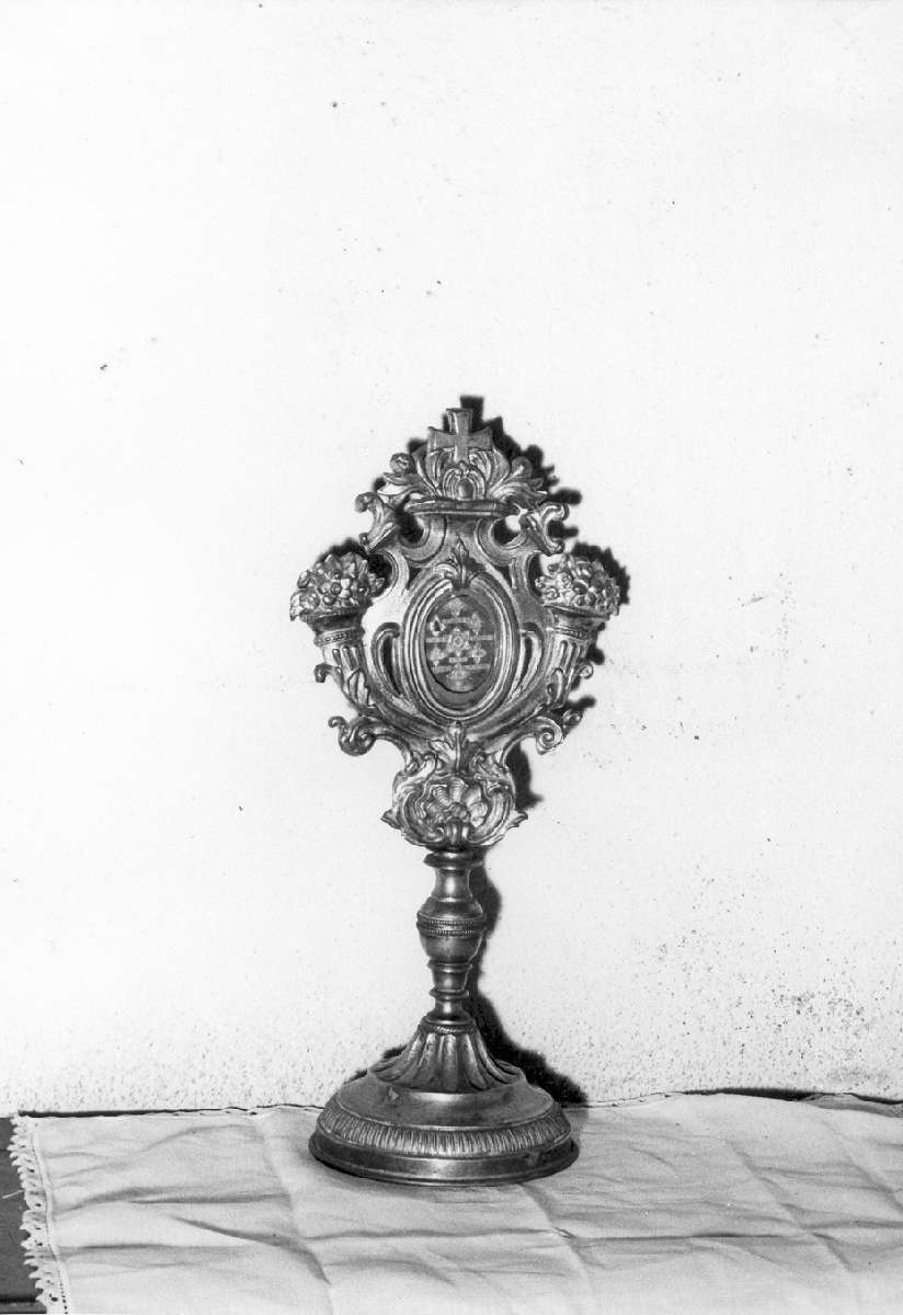 reliquiario - a ostensorio - manifattura emiliana (prima metà sec. XIX)