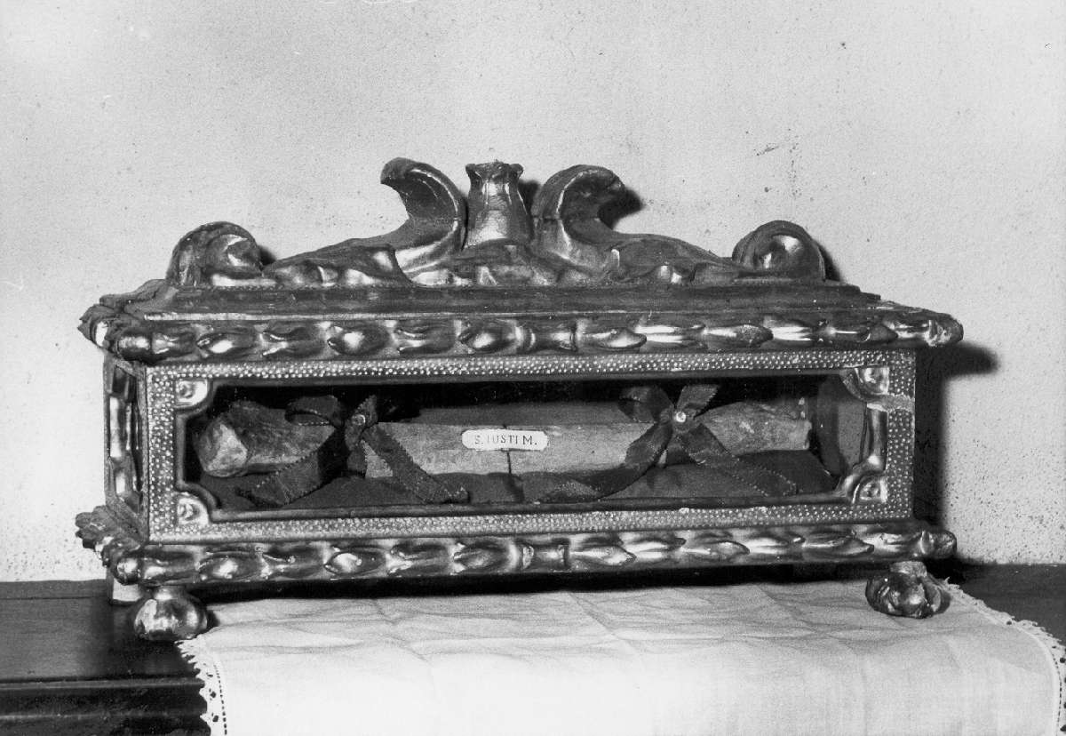 reliquiario a teca - a urna, serie - manifattura emiliana (prima metà sec. XVII)