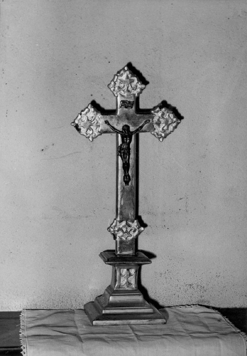 croce da tavolo - manifattura modenese (metà sec. XIX)